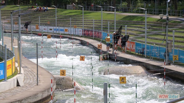 Olymmpiakanal hat Wasser