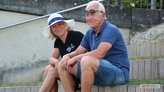 Stefanie Horn und Jürgen Köhler am Kanal